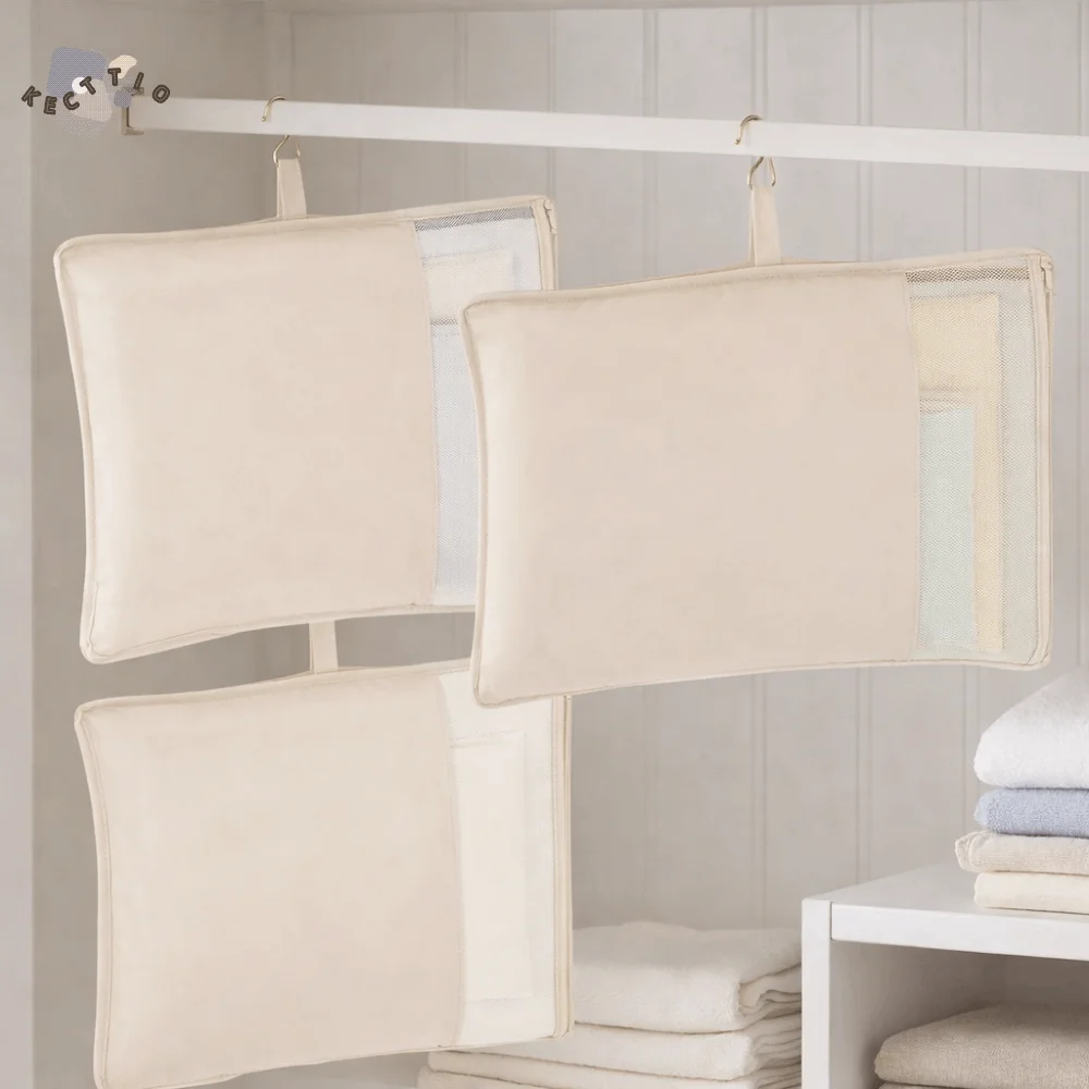 

Dust-Proof Hanging Garment Bag Space Saving Visual Mesh Window Dust Cover Clothes Bag Fully Enclosed Compression Vacuum