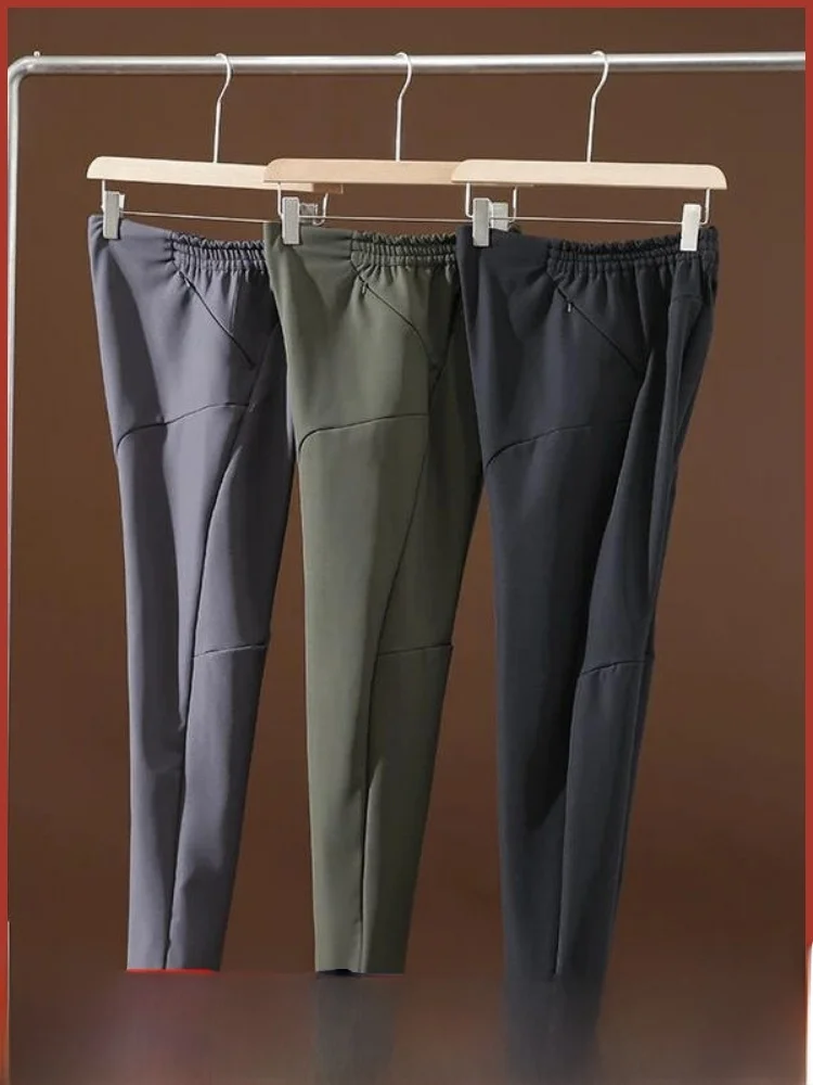 

Outdoor Men's Fce Lined Soft ell Casual Pants Windproof Water Resistant Straight Leg Trousers for Autumn Winter Faion ...