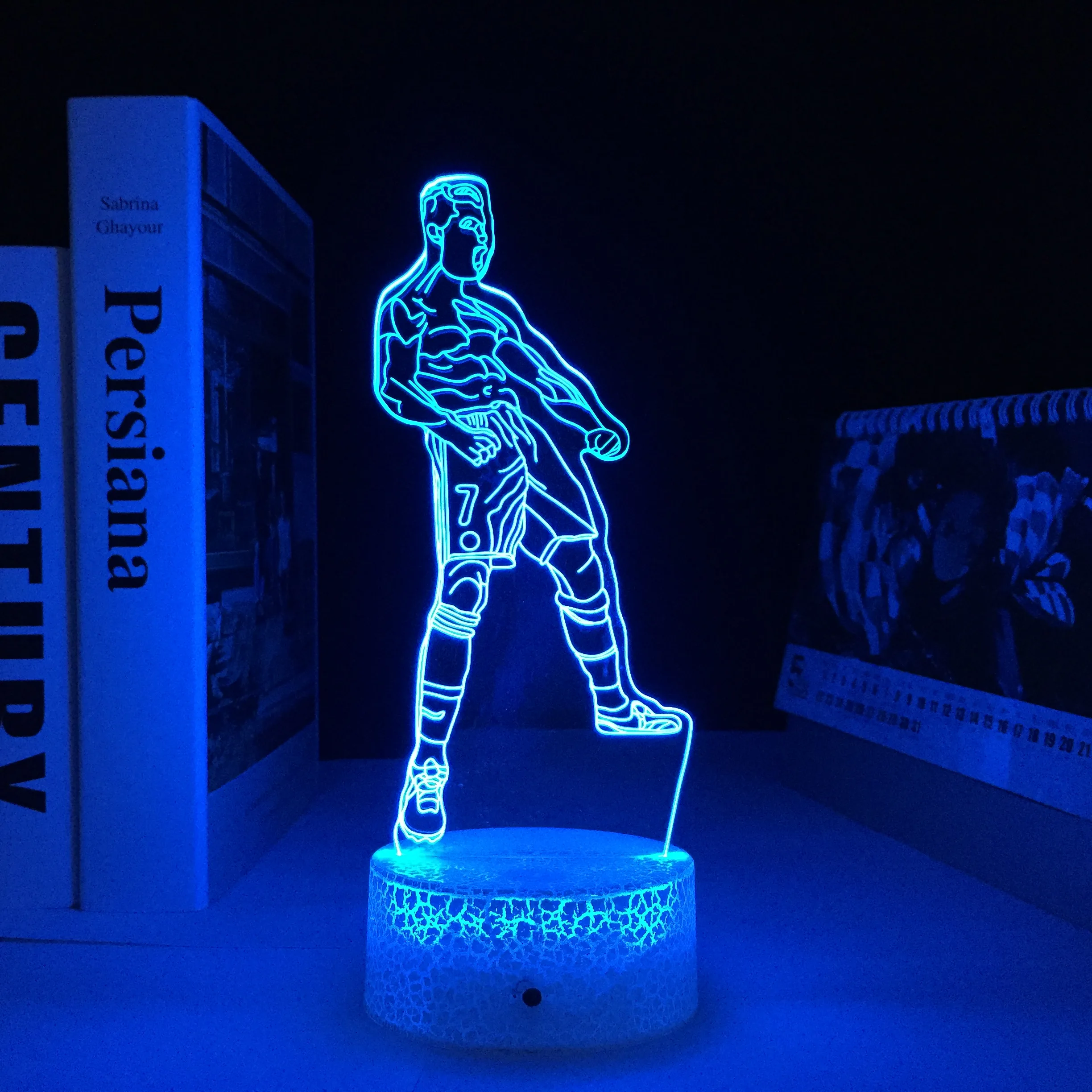 Soccer 3d Model Night Lights For Kids Bedroom Decoration Creative Gift Novelty Lighting 3D Illusion LED Lamp Dropshiping