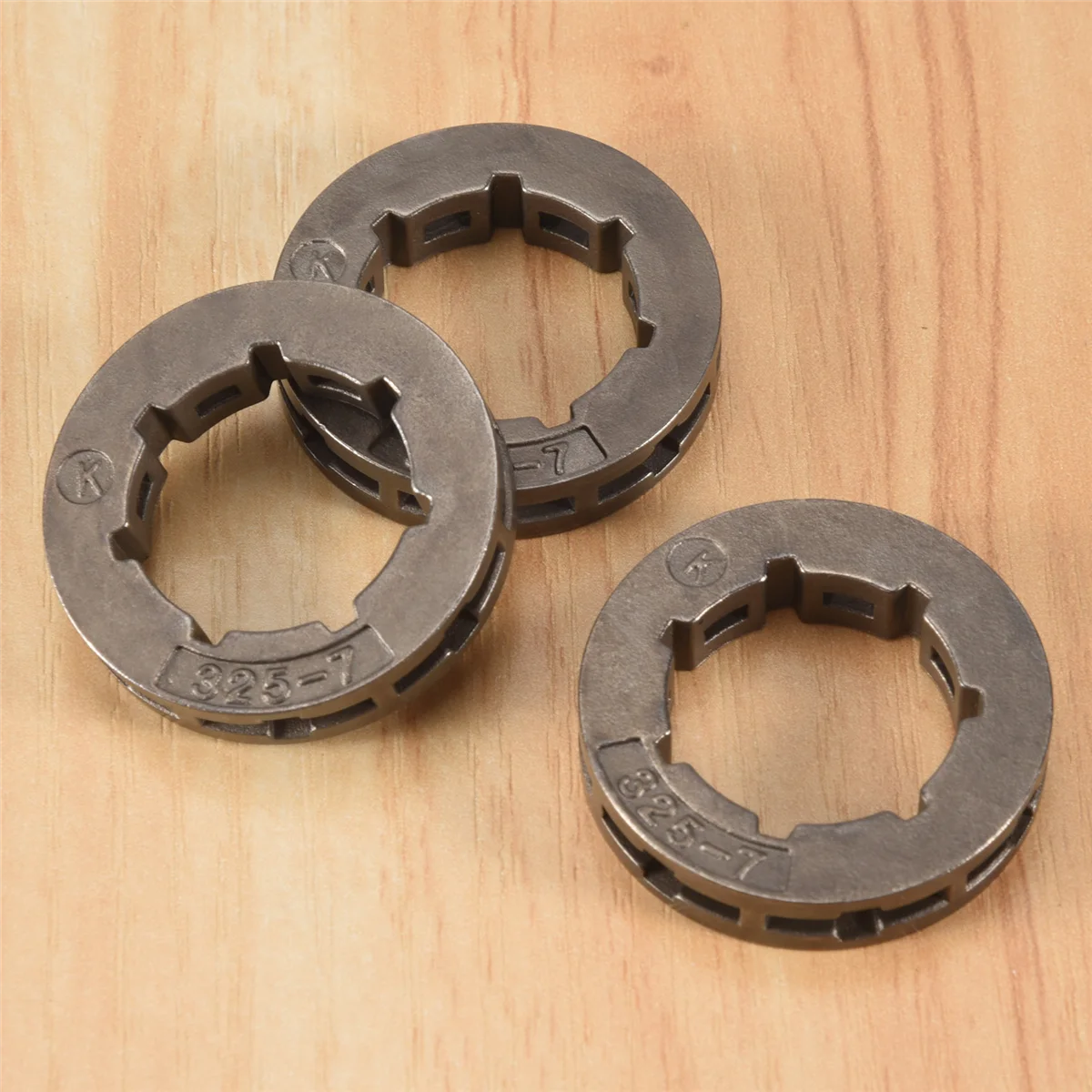 ABLK 3 шт., детали инструментов, металлическая запасная часть для бензопилы, звездочка для цепной пилы, обод Power Mate 325-7 для замены бензопилы