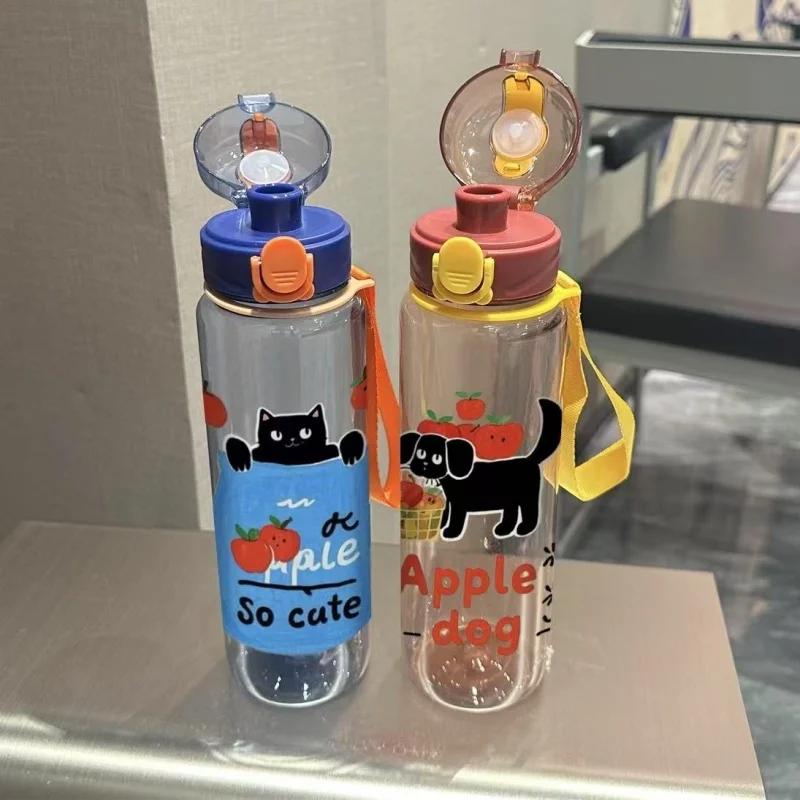 

3D Printed Transparent Water Cup with Cute Cat Cartoon Patterns – Vivid Color, Fade-Resistant, Durable & Versatile for Outdoor