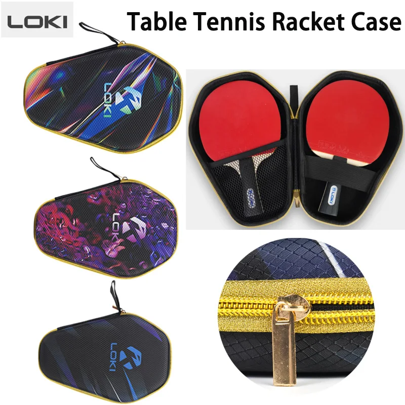 

LOKI Hard Case Table Tennis Racket Case Gourd Shaped Sports Specific Racket Bag Anti-drop Ping Pong Racket Bag for 2 Paddles