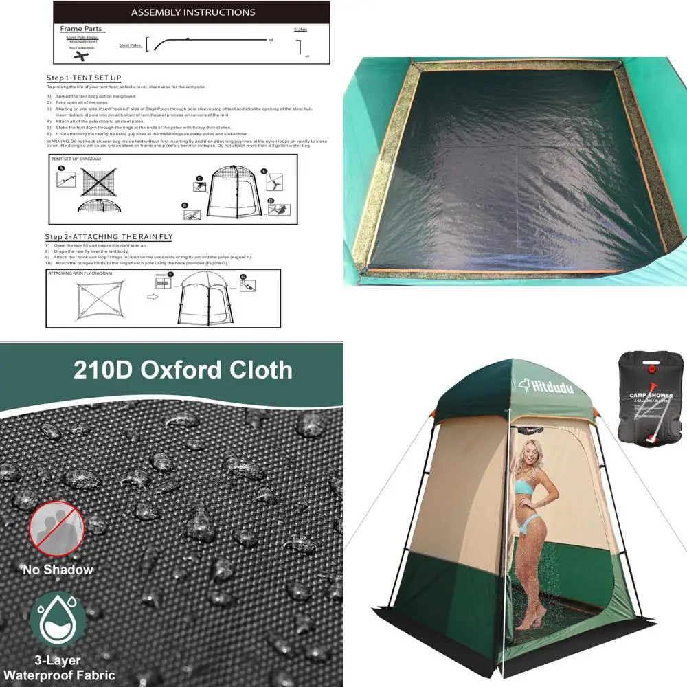 

Portable Privacy Shelter with Water Bag for Outdoor Adventures and Beach Relaxation