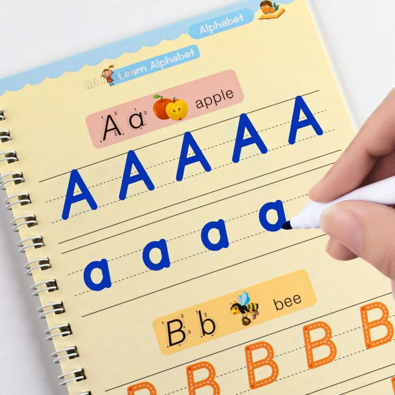 Magical Tracing Workbook Erasable Magic Books for Children Reusable Notebook Writing for Lettering Calligraphy Set Montessori