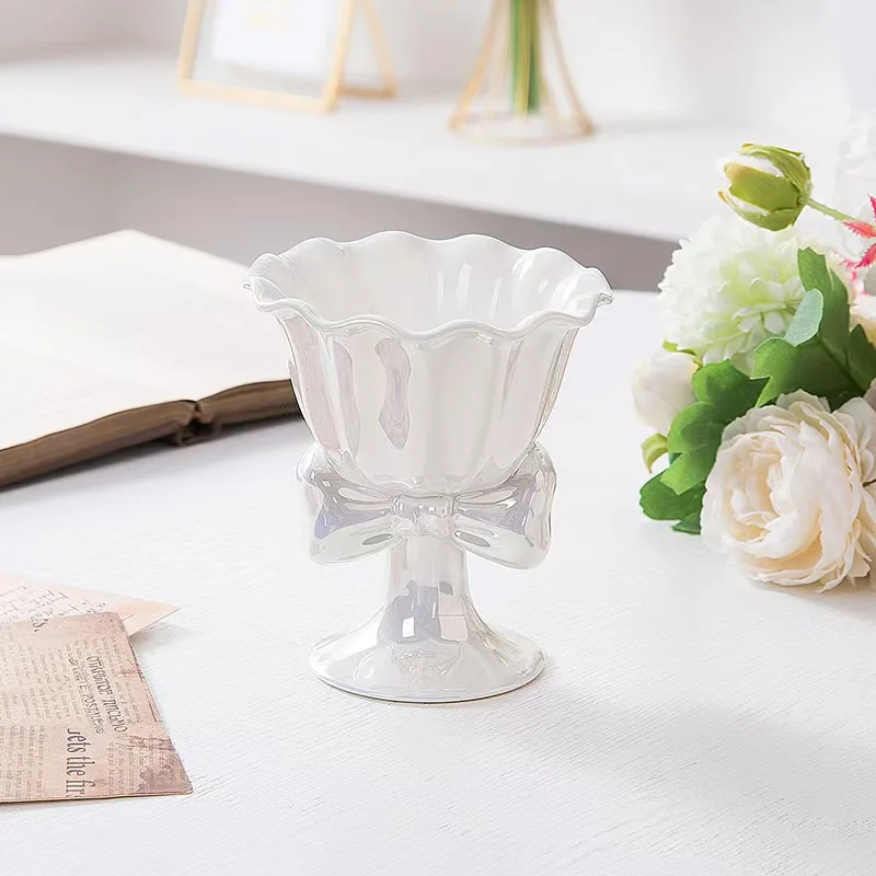 180 مل، 6 أونصة، كوب آيس كريم آيس كريم من السيراميك ذو قيمة عالية، كوب حلوى طويل القامة، تصميم متخصص #2