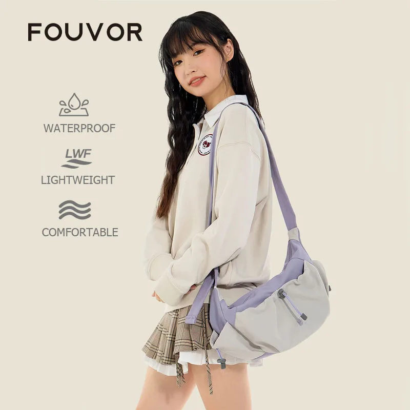 FOUVOR 2026 Women's Shoulder Bags Nylon Water Resistant Lightweight Crossbody Bag Casual Outdoor Fashion Handbag 3047-10 3047-12