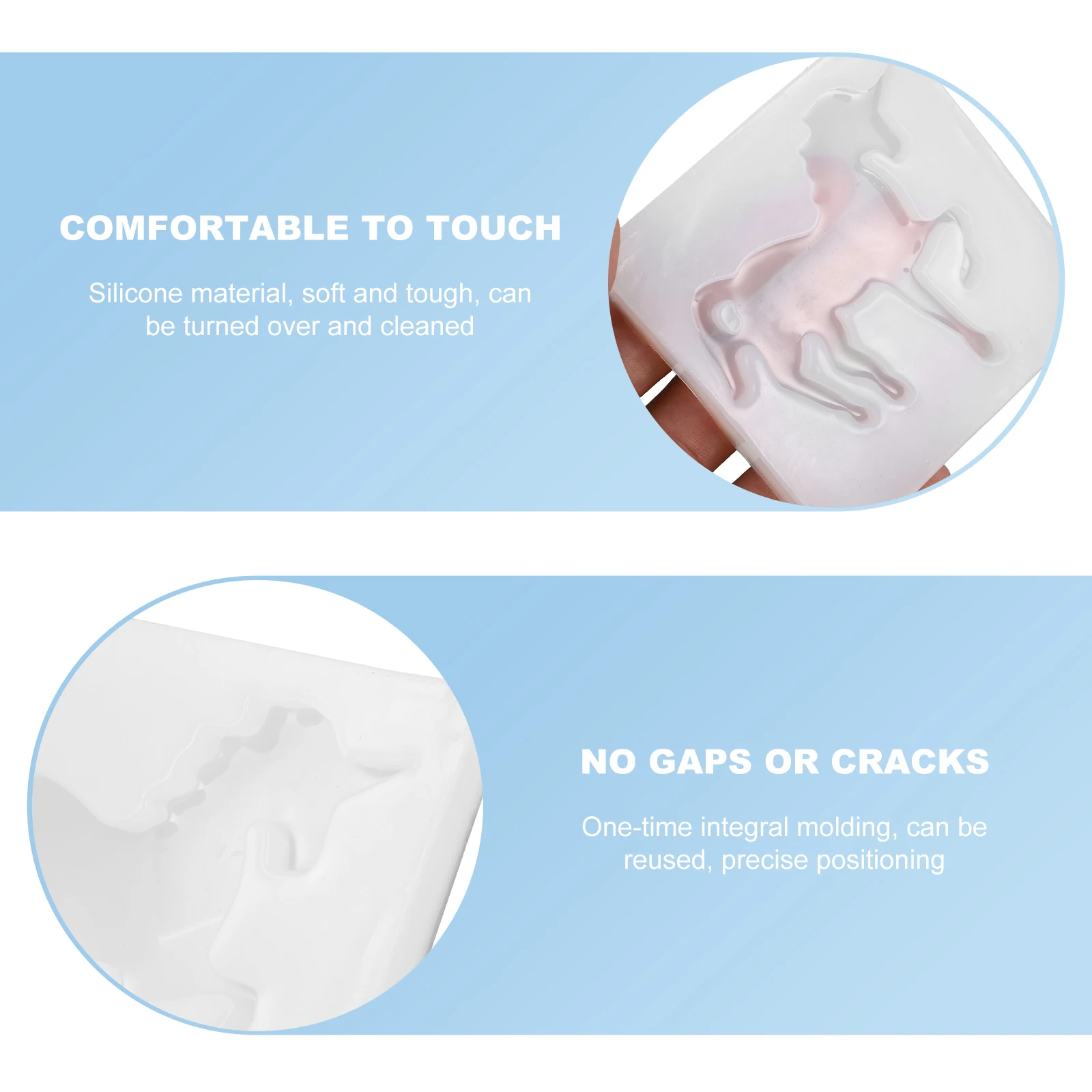 

2pcs Flying Horse Silicone Molds Durable Resin Craft Mold Crystal Epoxy Mold For Diy Ornaments Resin Casting Tools Handmade