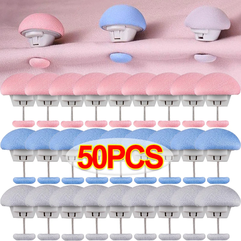 

50/10Pcs Anti-Slip Bed Sheet Clips Reusable Fasteners Clothespins Blanket Buckle One Button Unlock Fixators Household Supplies