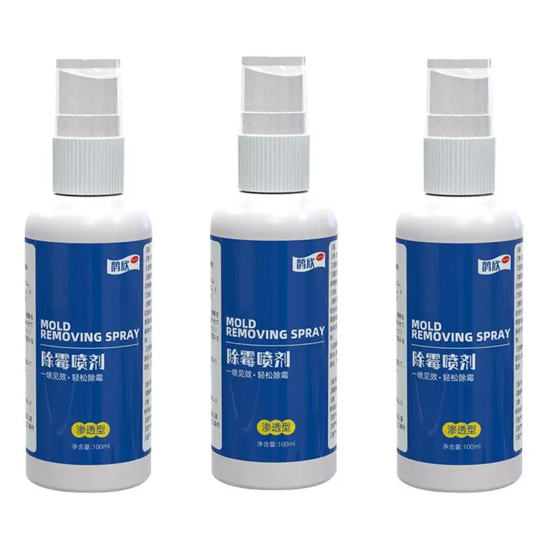 Kalıp Temizleme Spreyi 3.3 oz Çamaşır Makinesi Kalıpları Temizleyici 3 adet Banyo Uzun ömürlü Koku Kalıp Spreyi Kir Kaldırmak Sprey