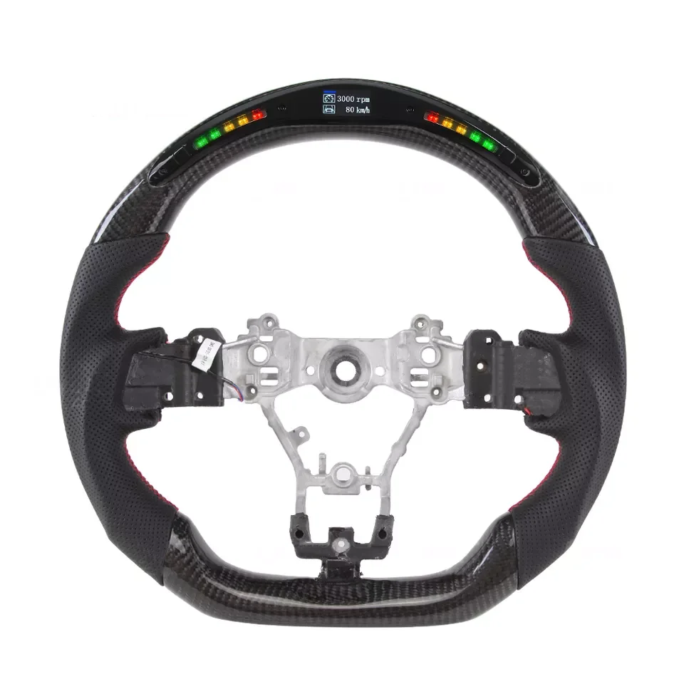 

WRX LED Racing Car Carbon Fiber Steering Wheel for Subaru WRX STI 2015 2016 2017 2018 2019 2020 Car Steering Wheel
