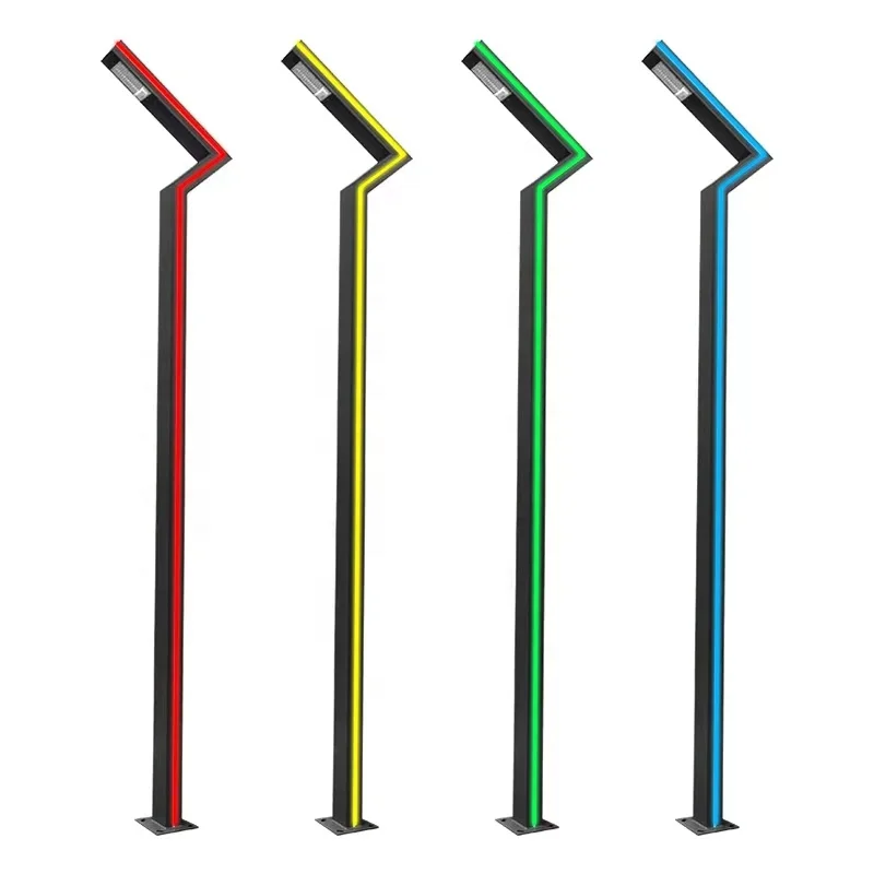 Aluminum Outdoor Pillar Light Used Decorative Aluminum Light Pole Outdoor Led Aluminum Strip Light