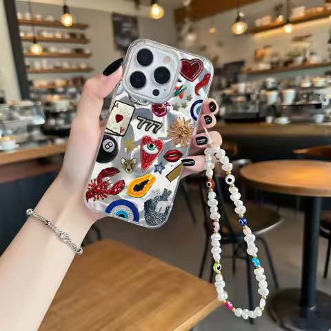 Abstraction Evil Eye Chain Case For Infinix Smart 10 Plus 9 8 7 Hot 50i 40i 30i 50 Pro Plus 40 Pro Camon 30 ITEL A50 P55 4G Love