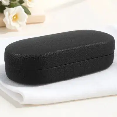 

Large Capacity Hard Shell Eyeglass Protector Eye Glasses Travel Organizer For Men Small Case Women Unisex Black