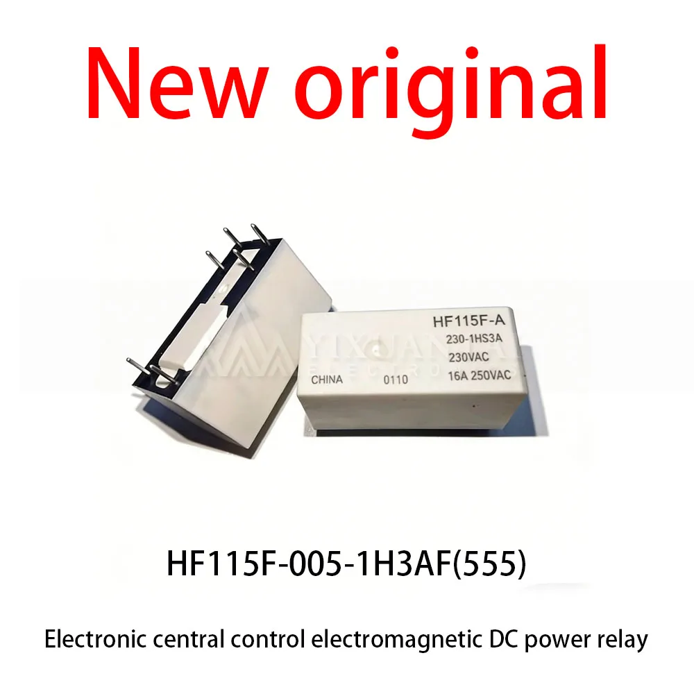 

10 Pcs/Lot New original HF115F-005-1H3AF(555) Electronic central control electromagnetic DC power relay