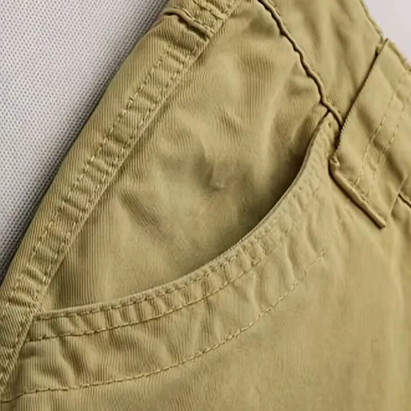 Multi-Pocket-Arbeitshose für Herren, mittelschwer, Feldtrainingshose, Herbst, 1/2 Stück, lässige Cargohose, taktische Outdoor-Wanderhose – Detail 16