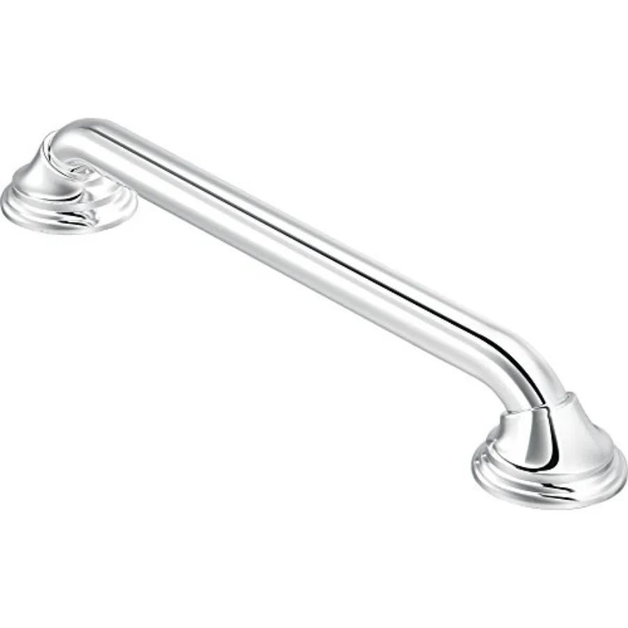 

24-Inch Ultima Designer Bathroom Grab Bar Chrome Bathroom Safety Grip Bar for Shower Tub Durable Stainless Steel with Non-Slip