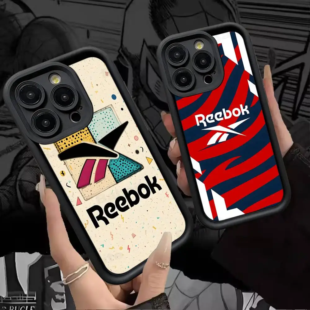 Classic Sports brand R-Reebok logo Silicone Phone Case for iPhone 17 Pro Max 16 15 14 13 12 11 Plus 17 Air view 2