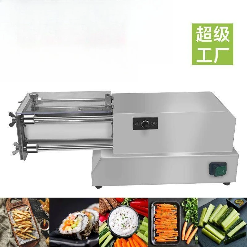 Electric Strip Cutting Machine Commercial Fully Automatic Potato Radish Cucumber French Fries Stainless Steel Strip Cutter