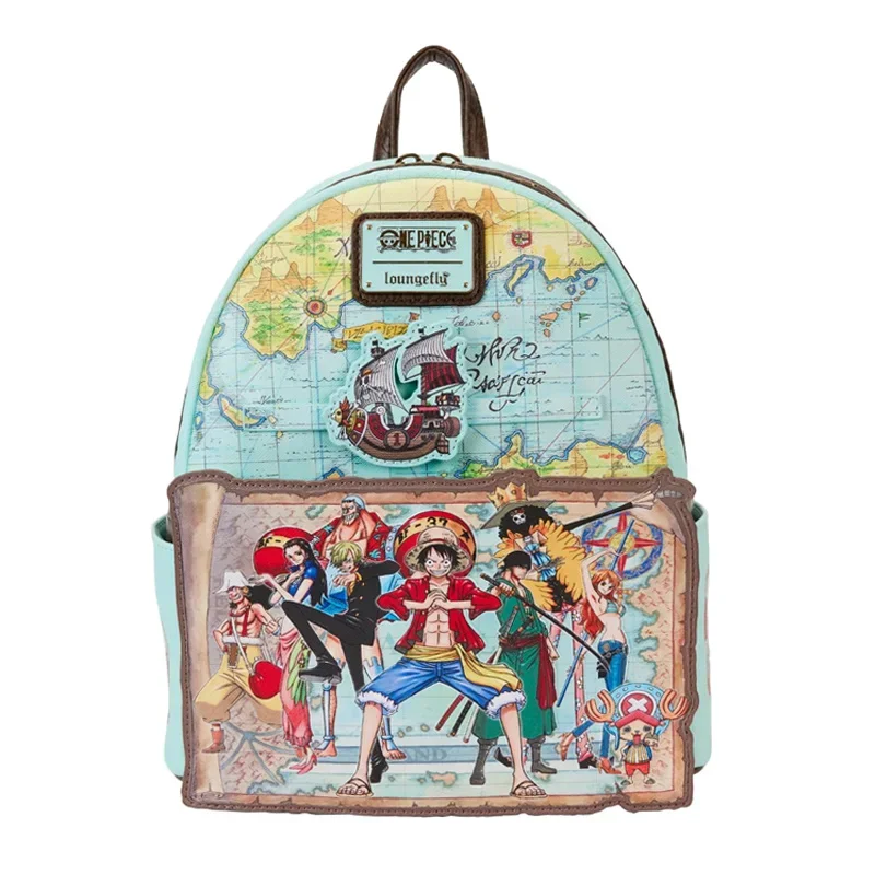 Original One Piece 25 aniversario sombrero de paja Piratas Chopper Cosplay Mini mochila Material PU Anime periférico mochila regalo