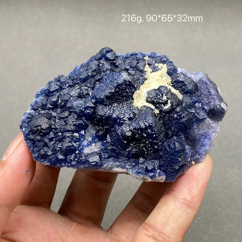 

Best！100% Natural Inner Mongolia blue Fluorite Mineral specimen cluster Stones and crystals Healing crystal Gem home decoration
