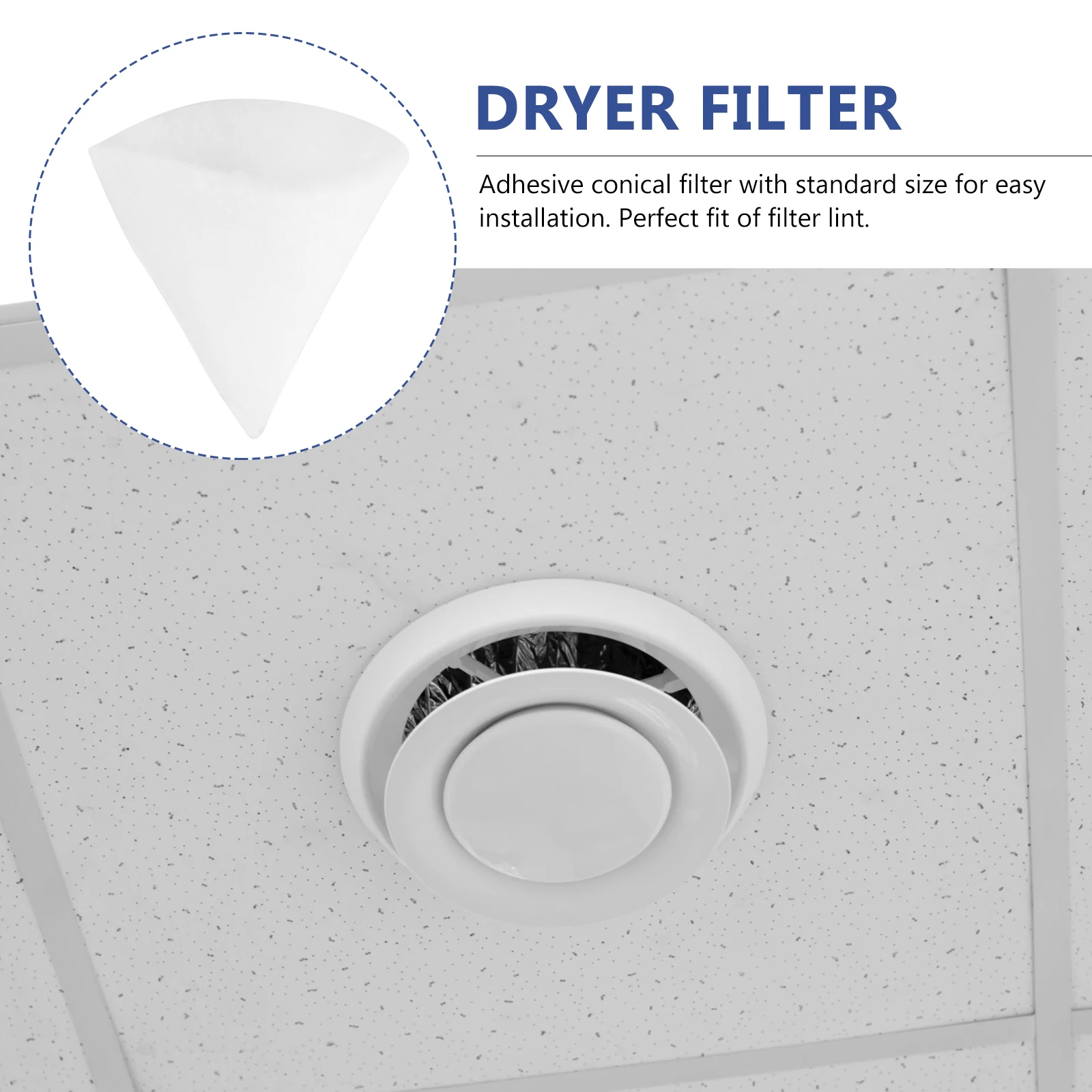 10 قطعة مجموعة صمامات العادم مرشح التهوية المخروطية القماش استبدال لمجفف الوبر الماسك العالمي صالح ورقة مرشح العادم