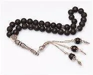 IQRAH Lava Stone Rosary (925 SETTING SILVER 8mm)