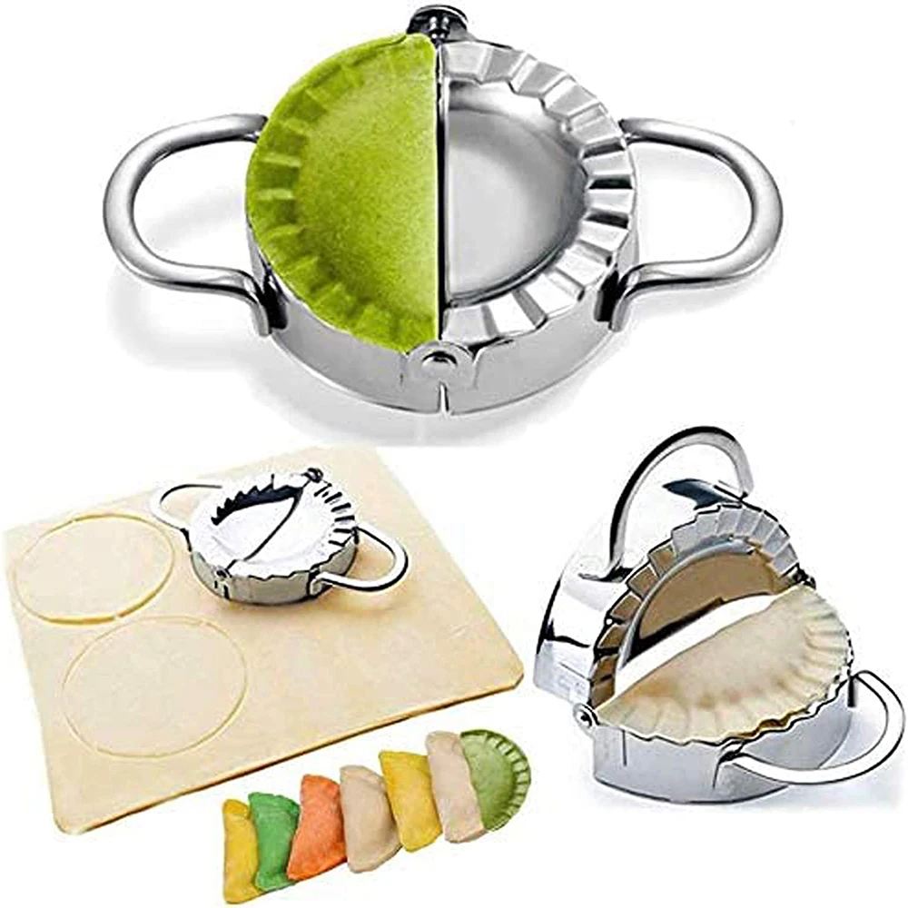 Dumpling Mold Stainless Steel Dumpling Maker Ravioli Empanada Maker Metal Dumplings Gyoza Dough Press Mould Kitchen Accessories