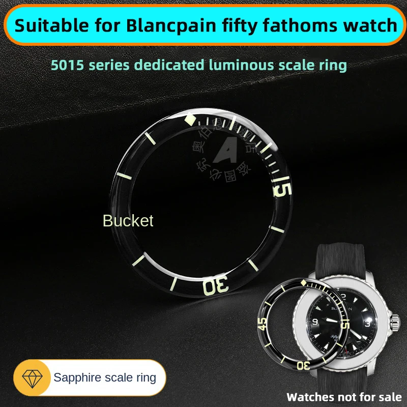 For Blancpain Fifty Fathoms 5015 watch bezel watch ring 5015 replace ring southern 50Fifty Fathoms watch ring repair accessories