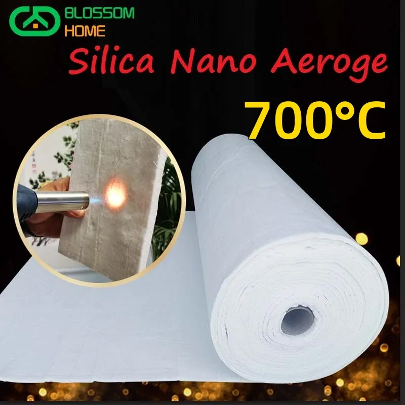 Manufacturers Supply Nano Aerogel Felt Silica Insulation Felt High Temperature Pipe Tuyere Insulation Aerogel Thickness 3/6/10mm