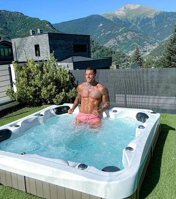 Balboa System Control with Wifi Massage Whirlpool Spa Tubs for Family Party Luxury  Hot Tub Spa square Tub Hot Tube Outdoor