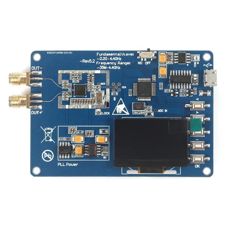 adf4351-35mhz-4400mhz-rf-signal-generator-sweep-frequency-generator-pll-with-oled-display-battery-usb-cable