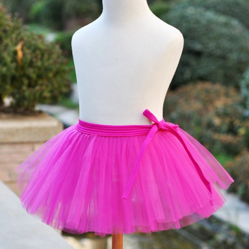 Mini Tutu Skirts Party Fluffy Tulle Dress Stage Pettiskirt Ballet Dancewear Clothing Accessories for Children Baby Girls