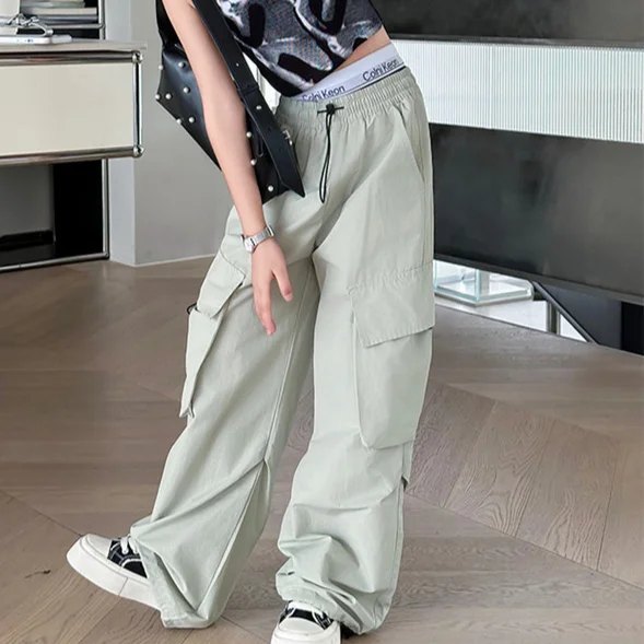 Girls Pants 2024 Summer New Childrens Clothes Girls Baby Foreign Air Loose Straight Tube Anti-mosquito Overalls Casual Simple image 6