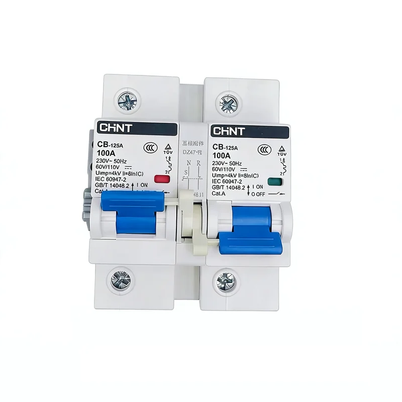 Chint CB-60A DC Dual Power Switch Solar Electric Vehicle Battery Car Dedicated Interlock Conversion Circuit Breaker MTS ATS