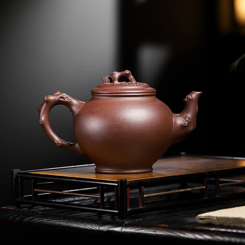 High Quality 970cc Large Teapot Yixing Ore Purple Clay Handmade Primula Pot Household Tea Set