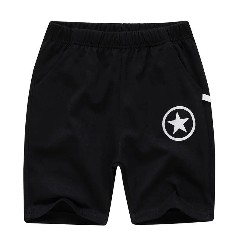 2024 Childrens New Fashionable Summer Cool Shorts for Boys Leisure Elastic Waist Comfortable Cotton Sports Shorts 2-14 Years Old