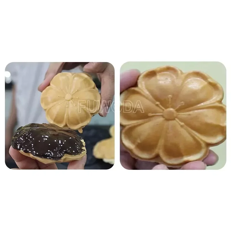5 pcs Cherry Blossom Sakura F Shape Waffle Machine Non-stick Commercial Cherry Blossom Waffle Maker