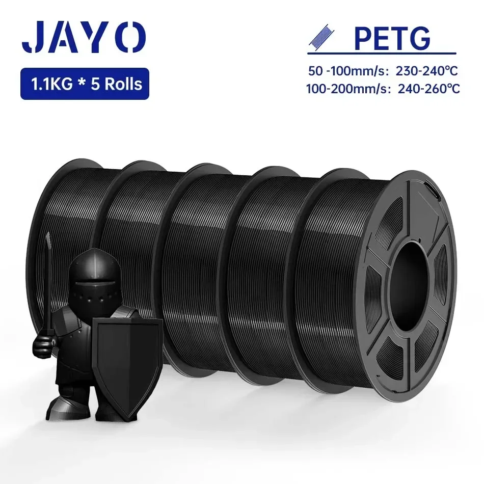 US.EU PLA Meta / ABS / PETG / SILK / PLA Filament 1.75MM 5Rolls Drukarka 3D 100% bez pęcherzyków do FDM DIY Gift Material Fast
