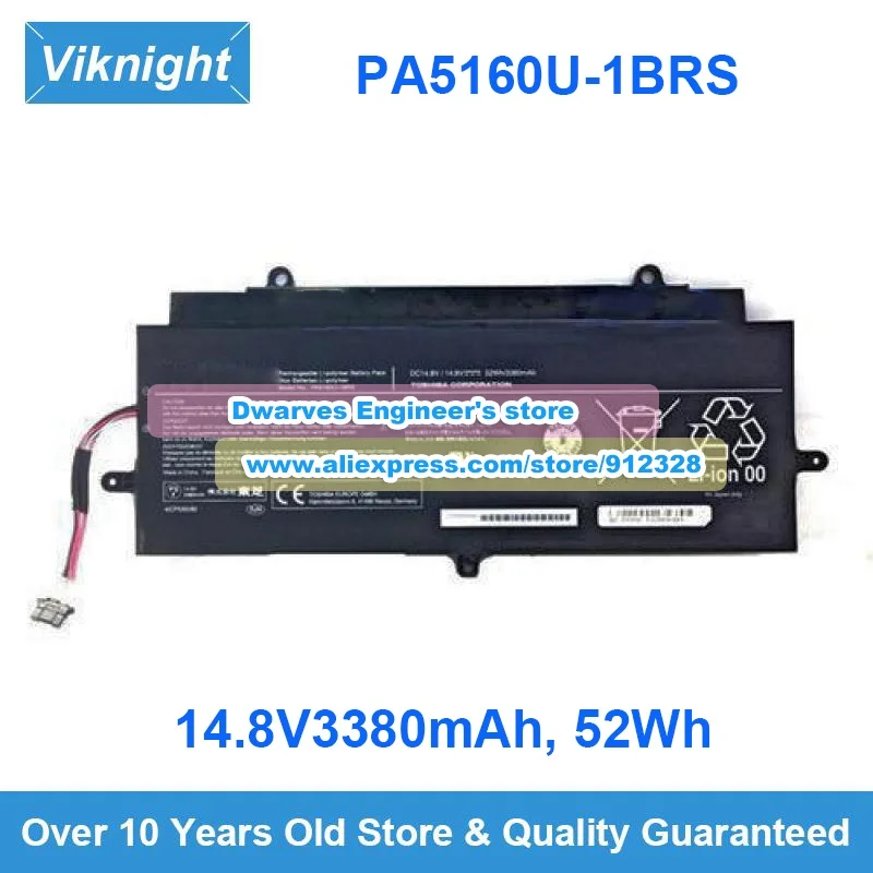 PA5160U-1BRS Battery 14.8V 3380mAh 52Wh PA5160U1BRS for KIRA-10D KIRA-AT01S KIRA-101 PSU8SA-00U00T PSUC1A 007005