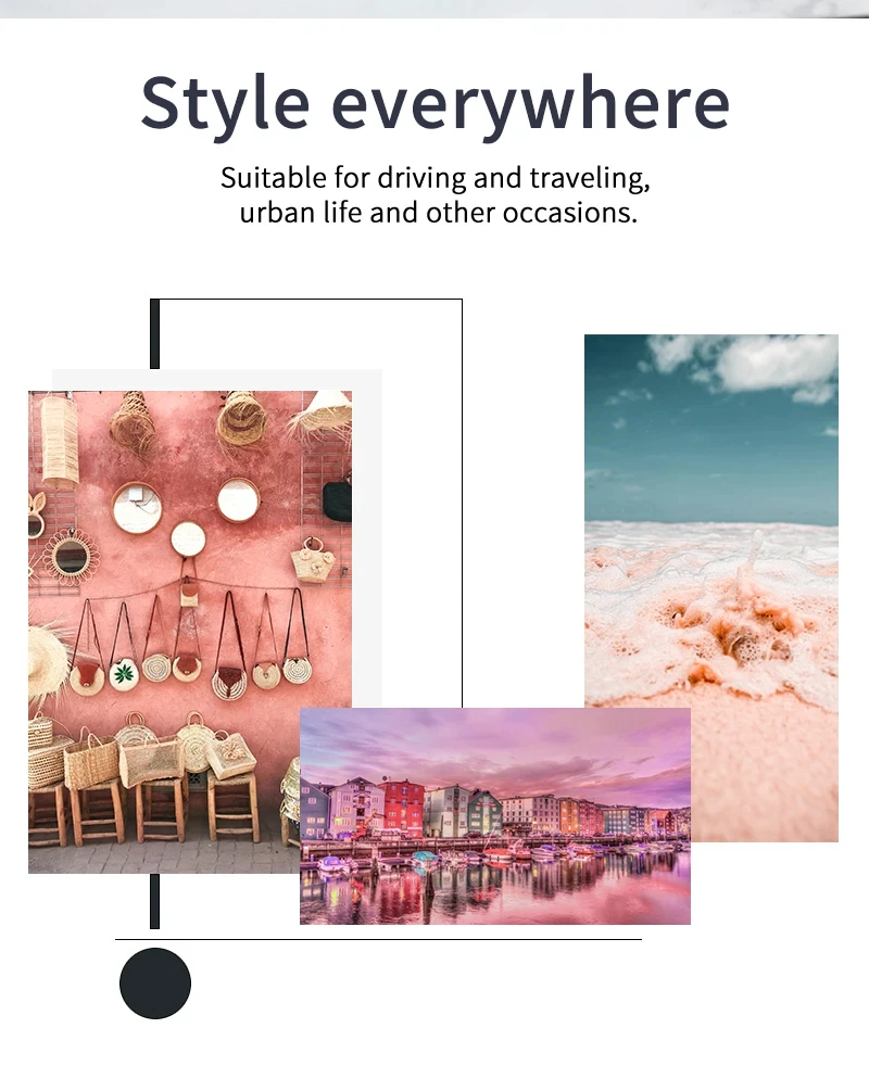 ZENOTTIC Runde polarisierte Sonnenbrille für Herren, Metallrahmen, UV400, Herren-Sonnenbrille, urbaner Stil, Allwetterschutz – Detail 2