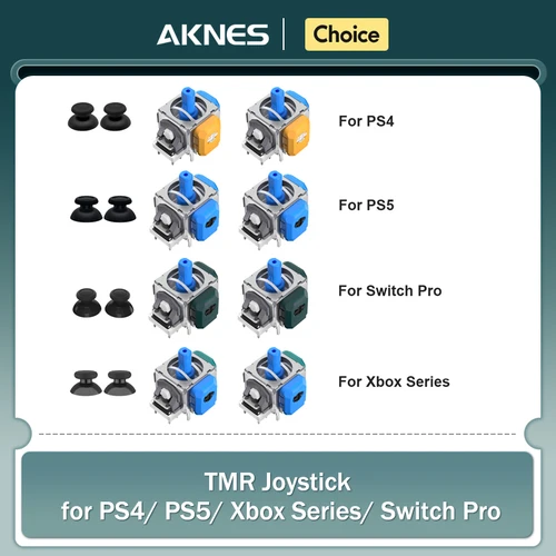 AKENS HALLPI TMR Joystick electromagnético para Switch Pro PS4 PS5 Xbox Series controlador accesorios de repuesto