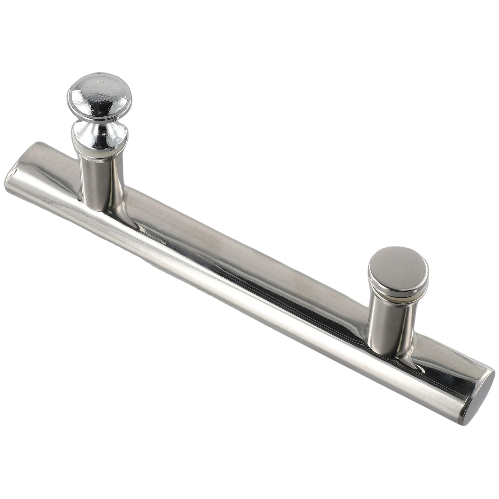 Stainless Steel Shower Room Handle Shower Room Glass Sliding Door Handle Handle Handrail Light Flat Tube Hole Distance 145mm