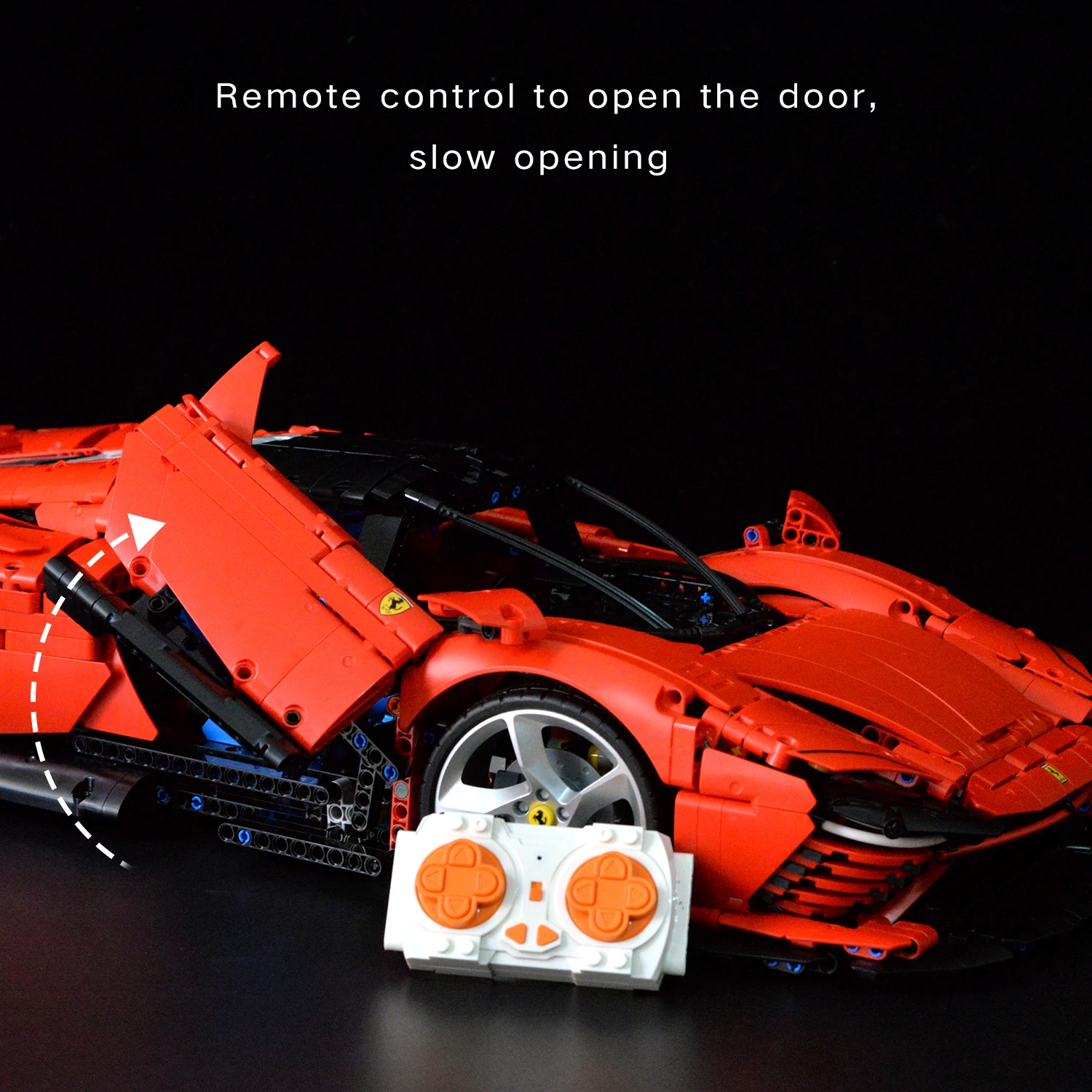 Motorized Motor for Lego Technic Ferrari Daytona SP3 42143 - Does not Include Toy Model,MOC Motor System only (42143-Motorized)