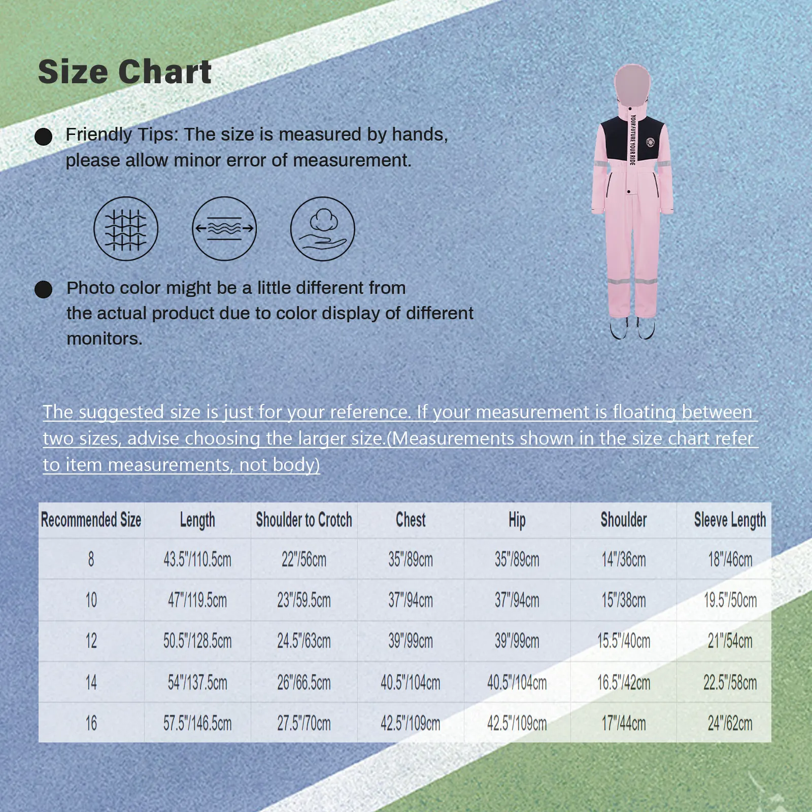 キッズガールズボーイズ反射ストリップスノースーツレタープリントスキーフード付きジャンプスーツ長袖スタンドカラー防水ボディスーツ