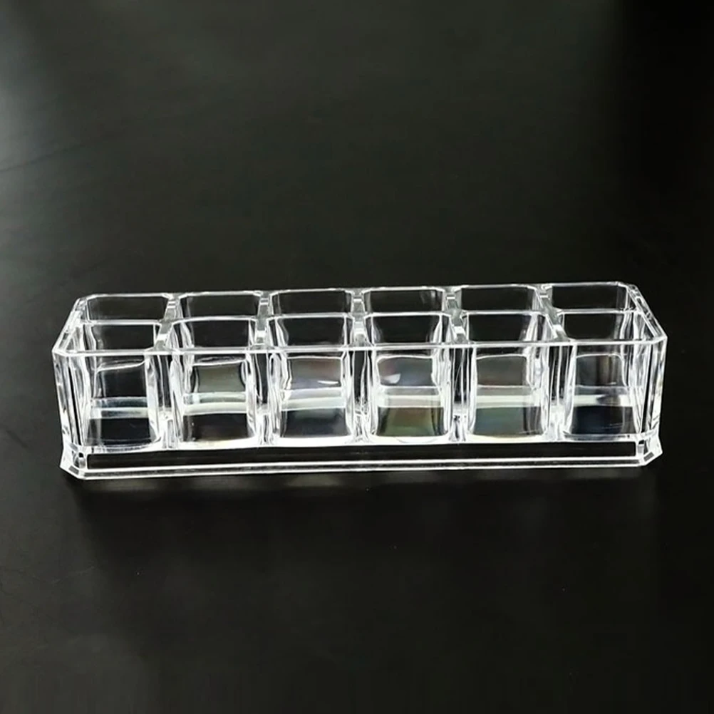 

3Pcs 12-Slot Lipstick Display Rack Premium Makeup Organizer for Cosmetics Storage Desktop Lipstick Holder Multi-Grid Design