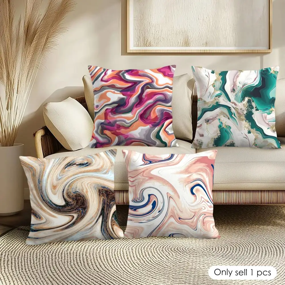 Quicksand Pattern Cushion Cover Pillowcase Ultra Soft Skin Friendly Fabric Cloud Like Comfort & Concealed Zipper