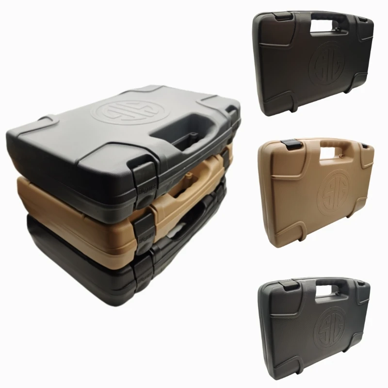 

Toy ABS Pistol Case Tactical Handgun Hard Case Storage Case Carry Box Sig Sauer P238 P938 P365 Suitcase Hunting Accessories