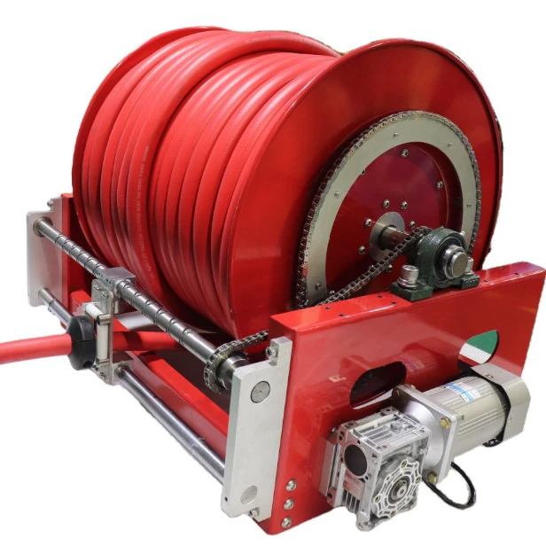 

12V 24V Electric Motor Hose Reel 50m 100m Large Cable Reel Drum Retractable Driven Rewind Pipe Reel
