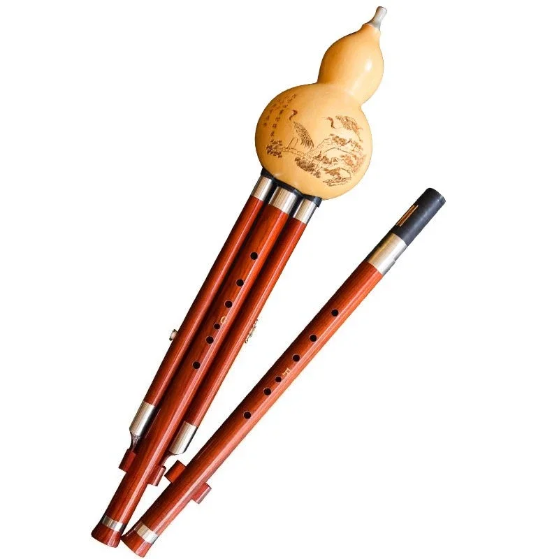 Mahogany double-tone gourd silk F plus G drop B plus CA small D key, accurate and easy to blow