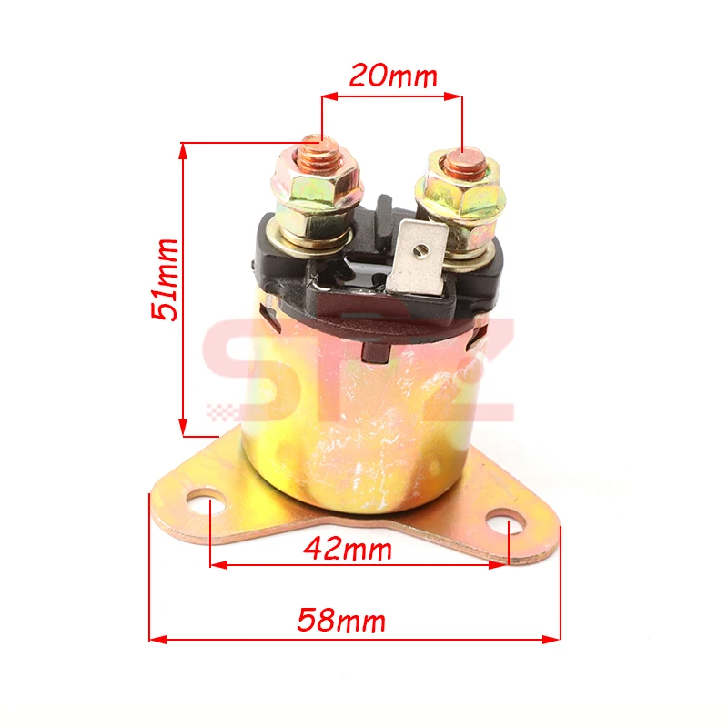 Starter Relay Solenoid for CHINESE 188F 190F 8HP 9HP 11HP 13HP 4-Stroke Gasoline Engine Generator KOHLER CH440 Engine